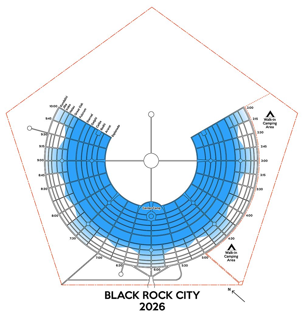 Black Rock City 2026 city plan